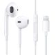 Apple gyári vezetékes lightning headset, fülhallgató, MMTN2ZM/A, (doboz nélküli), fehér