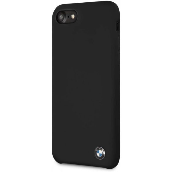 BMW iPhone 7/8/SE (2020) Max Silicone, (BHMCI8SILBK) hátlap, tok, fekete