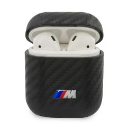   BMW Apple Airpods 1/2 M Collection Carbon szilikon (BMA2WMPUCA) tok, fekete