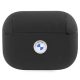 BMW Airpods Pro 2 Geniune Leather Silver Logo (BMAP2SSLBK) tok, fekete