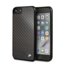   BMW iPhone 7/8/SE (2020) Signature Real Carbon Fiber Hard (BMHCI8MBC) hátlap, tok, fekete