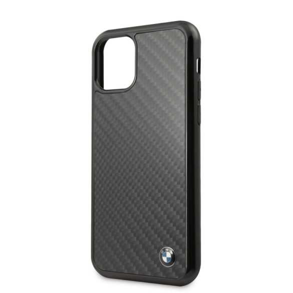 BMW iPhone 11 Pro Signature Real Carbon (BMHCN58MBC) hátlap, tok, fekete