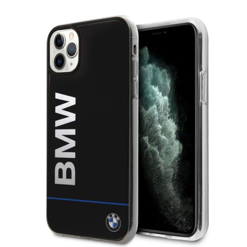 BMW iPhone 11 Pro Signature Printed Logo (BMHCN58PCUBBK) hátlap, tok, fekete