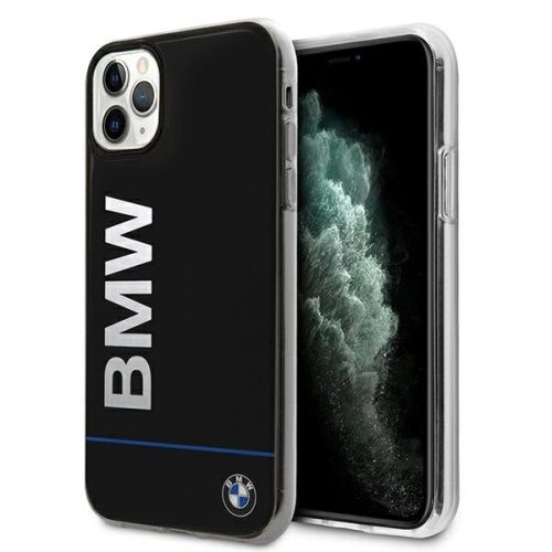 BMW BMHCN65PCUBBK iPhone 11 Pro Max 11 6,5", Signature Printed Logo hátlap, tok, fekete