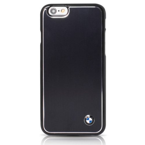 BMW iPhone 6 Plus/6S Plus Signature Brushed Aluminium (BMHCP6LMBBK) hátlap, tok, fekete