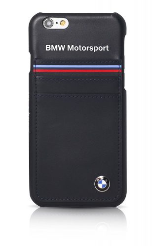 BMW iPhone 6 Plus/6S Plus Motorsport Raceway Horizontal Tricolor Stripe (BMHCP6LSHSN) hátlap, tok, kék