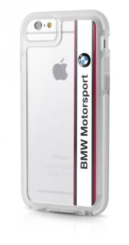 BMW iPhone 6/6S Motorsport Shockproof Hard Vertical Logo (BMHCP6SPVWH) hátlap, tok, fehér