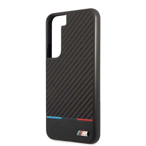 BMW Samsung Galaxy S22 M Collection Triangles (BMHCS22SPUCARTCBK) hátlap, tok, fekete