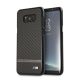 BMW Samsung Galaxy S8 Plus Signature Real Carbon Fiber (BMHCS8LASCFBK) hátlap, tok, fekete