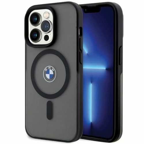 BMW BMHMP14LDSLK Signature MagSafe iPhone 14 Pro 6.1" hátlap, tok, fekete