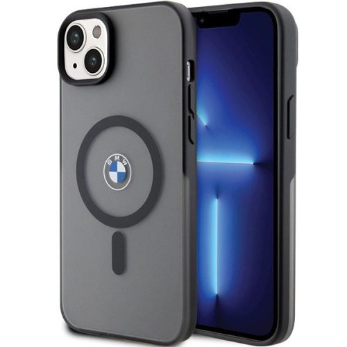 BMW BMHMP14MDSLK Signature MagSafe iPhone 14 Plus 6.7", hátlap, tok, fekete