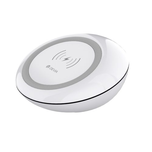 Devia Non-Pole Wireless charger, vezeték nélküli Qi töltő, fehér