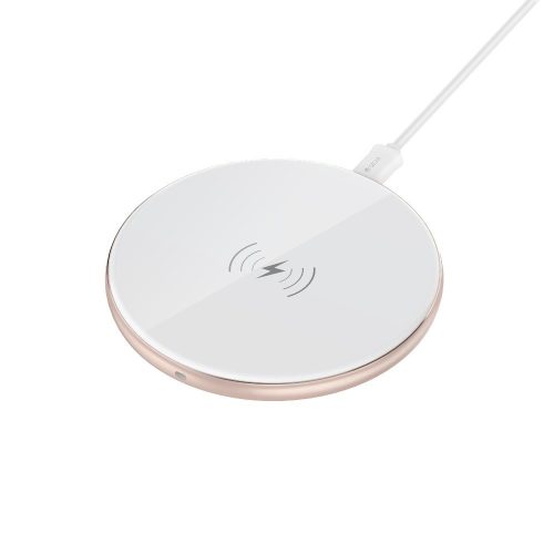 Devia Aurora Wireless charger, vezeték nélküli Qi töltő, fehér