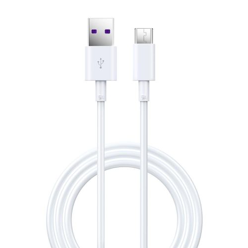 Devia Shark USB/USB-C adat- és töltőkábel, 5A, 1.5m, fehér