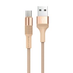   Borofone BX21 Micro-USB adat- és töltőkábel, 2,4A, 1m, arany