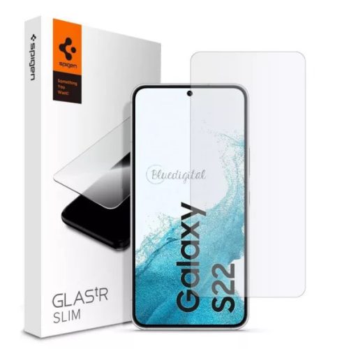 Spigen Glass TR Slim Samsung Galaxy S22 kijelzővédő üvegfólia, átlátszó