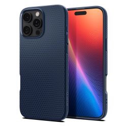   Spigen Liquid Air iPhone 16 Pro Max hátlap, tok, sötétkék