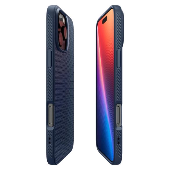 Spigen Liquid Air iPhone 16 Pro Max hátlap, tok, sötétkék