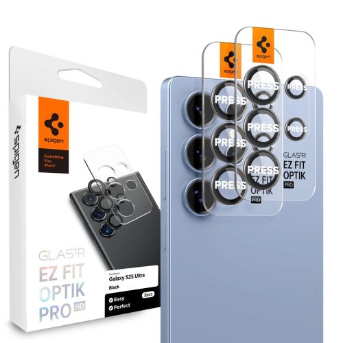 Spigen Optik Pro HD Glas.TR "EZ FIT" Camera Protector 2szt Samsung Galaxy S25 Ultra kameravédő