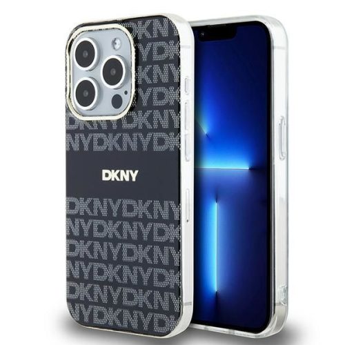 DKNY iPhone 15 DKHCP15SHDLCEK hátlap, tok PC TPU Checkered Pattern, fekete