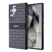   DKNY Samsung Galaxy S24 Ultra PC/TPU Repeat Pattern Tonal Stripe DKHCS24LPRTHSLK hátlap, tok, fekete