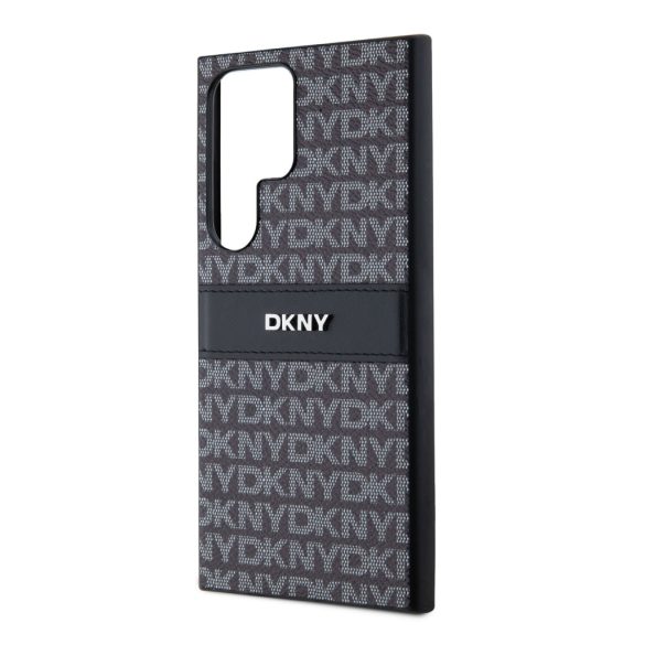 DKNY Samsung Galaxy S24 Ultra PC/TPU Repeat Pattern Tonal Stripe DKHCS24LPRTHSLK hátlap, tok, fekete