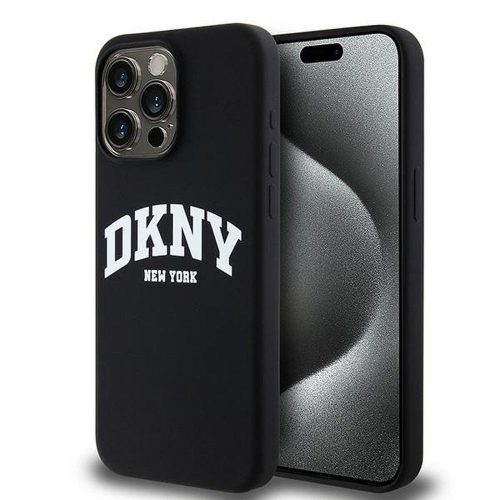 DKNY case for IPHONE 14 Pro Max Magsafe hátlap, tok DKHMP14XSNYACH W/White Arch Logo, fekete