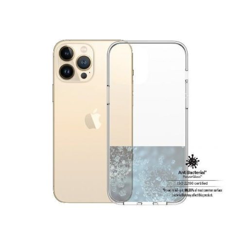 PanzerGlass ClearCase iPhone 13 Pro Max 6,7" antibakteriális katonai mifemalesítésű tok, átlátszó