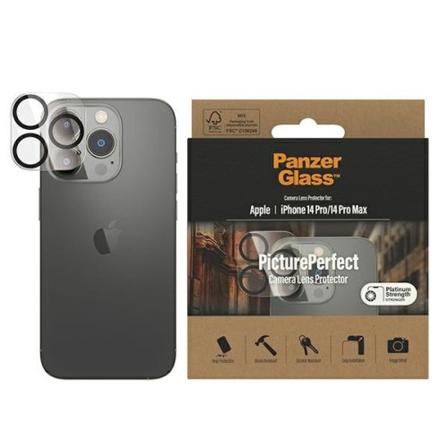 PanzerGlass kameravédő iPhone 14 Pro/14 Pro Max Platinium Erősség 0400