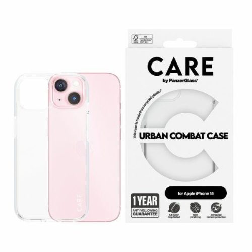 CARE by PanzerGlass Urban Combat tok iPhone 15 6.1", átlátszó 1421