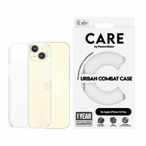 CARE by PanzerGlass Urban Combat tok iPhone 15 Plus 6.7", átlátszó 1423