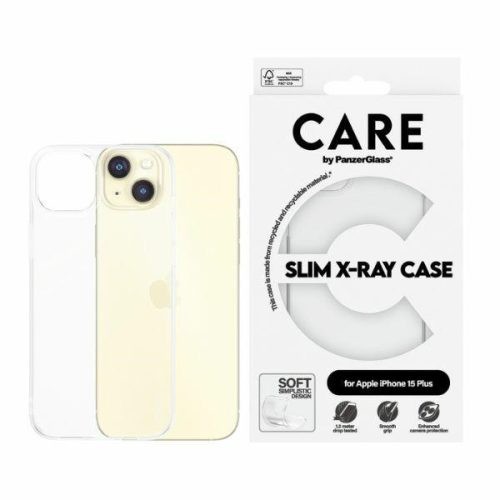 CARE by PanzerGlass Slim X-Ray tok iPhone 15 Plus 6.7", átlátszó 1435