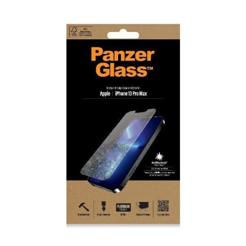 PanzerGlass kijelzővédő üvegfólia Standard Super+ iPhone 13 Pro Max 6,7" antibakteriális