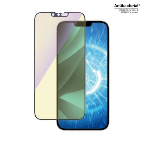 PanzerGlass kijelzővédő üvegfólia Ultra-Wide Fit iPhone 14 Plus/13 Pro Max 6,7" antibakteriális kékfény szűrő