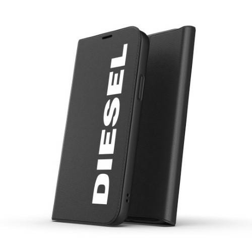 Diesel Booklet Case Core for iPhone 12/12 Pro hátlap, tok, fekete, fehér