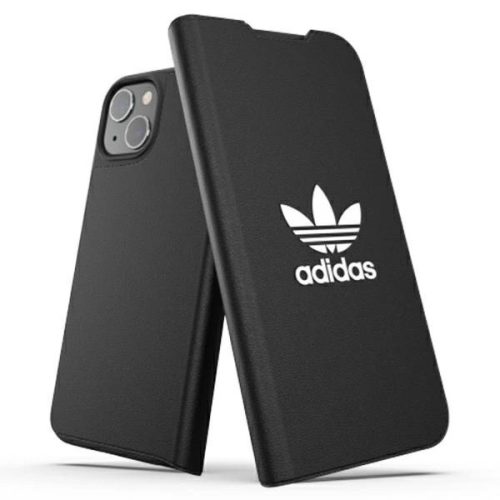 Adidas OR Booklet tok BASIC iPhone 13 6,1", fekete, fehér