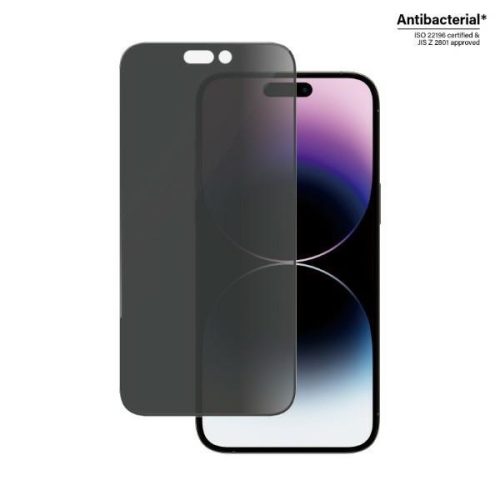 PanzerGlass Ultra-Wide Fit iPhone 14 Pro Max 6,7" adatvédelmi képernyővédelem Antibakteriális P2774