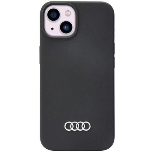 Audi Silicone Case AU-LSRIP14-Q3/D1-BK iPhone 14 6.1", hátlap, tok, fekete