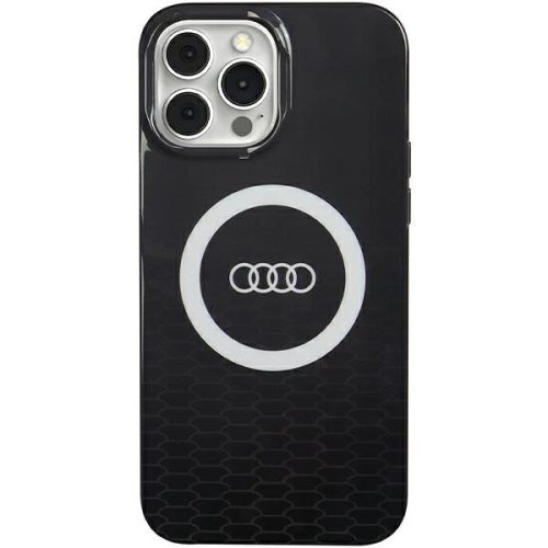 Audi IML Big Logo MagSafe tok iPhone 13/13 Pro 6.1", hátlap, tok, fekete