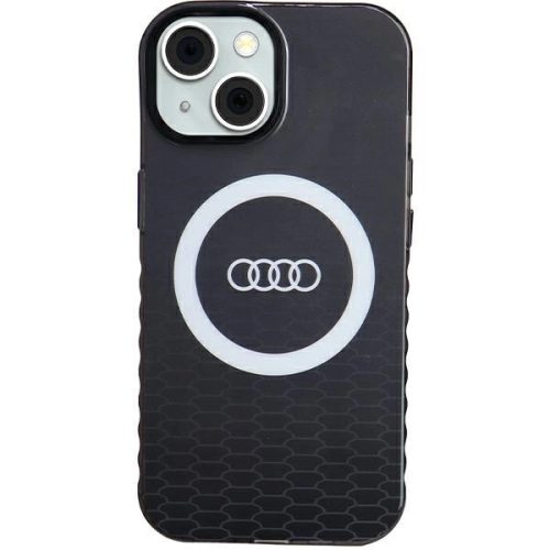 Audi IML Big Logo MagSafe AU-IMLMIP15-Q5/D2-BK iPhone 15 6.1", hátlap, fekete