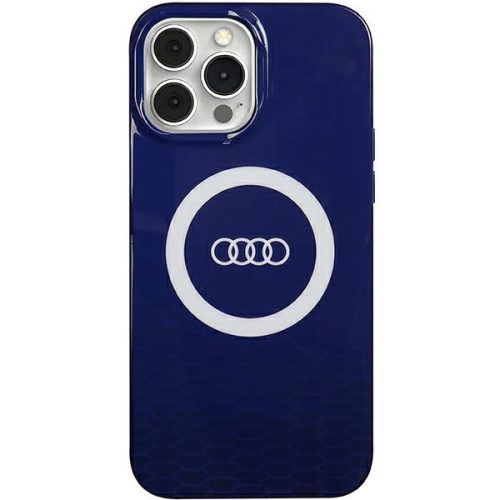 Audi IML Big Logo MagSafe tok iPhone 13 Pro Max 6.7" hátlap, tok, sötétkék