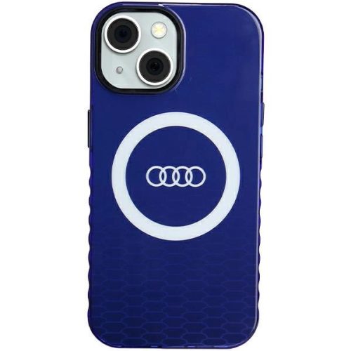 Audi IML Big Logo MagSafe AU-IMLMIP15-Q5/D2-BE iPhone 15 6.1" hátlap, sötétkék