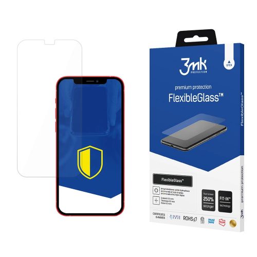 3MK FlexibleGlass iPhone 12 Mini 5.4" hibrid üvegfólia, átlátszó