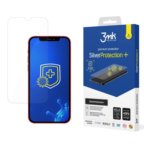 3MK Silver Protect+ iPhone 12 Pro Max 6.7" nedves rögzítésű fólia