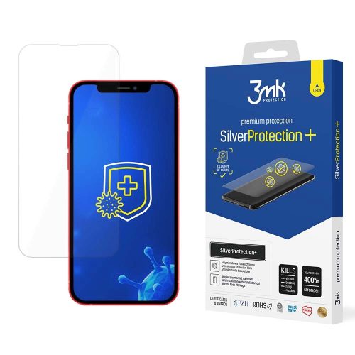 3MK Silver Protection+ szériaiPhone 13 Pro/iPhone 13 antibakteriális képernyővédő gamereknek