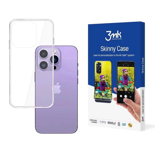 3MK Skinny Case iPhone 14 Pro Max szilikon tok, átlátszó