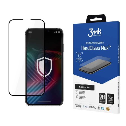 3mk HardGlass 5D Full Glue teljes kijelzős edzett üvegfólia iPhone 14 9H