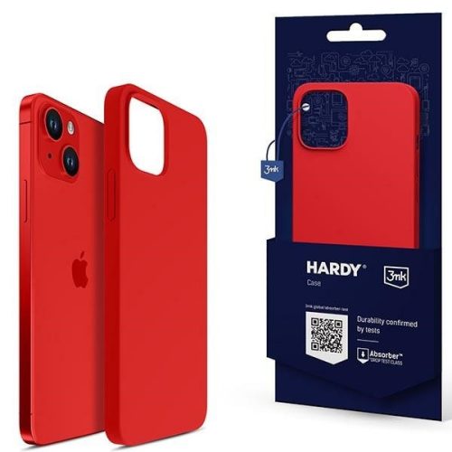 3MK Hardy Case iPhone 14 Plus/15 Plus 6.7" Magsafe hátlap, tok, piros