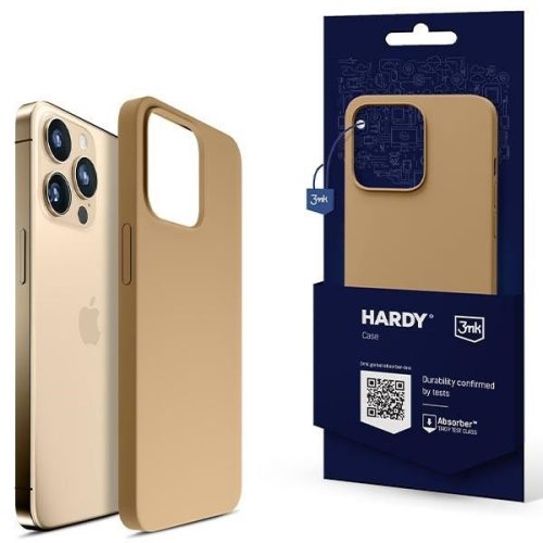 3MK Hardy Case iPhone 14 Pro 6.1", Magsafe hátlap, tok, arany