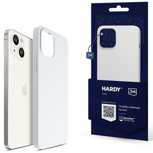 3MK Hardy Case iPhone 14 6,1", Magsafe hátlap, tok, fehér